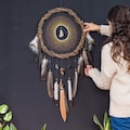 Triple Protection Dreamcatcher with natural protective crystals, healing stones gift – Shamanic, for healers. product logo
