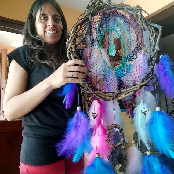 Night Terror Protection Dreamcatcher Dream Catchers With Crystals,  Spiritual Gifts, Protection Wall Art, Ready to Ship Gift, Witchy Decor -   Canada