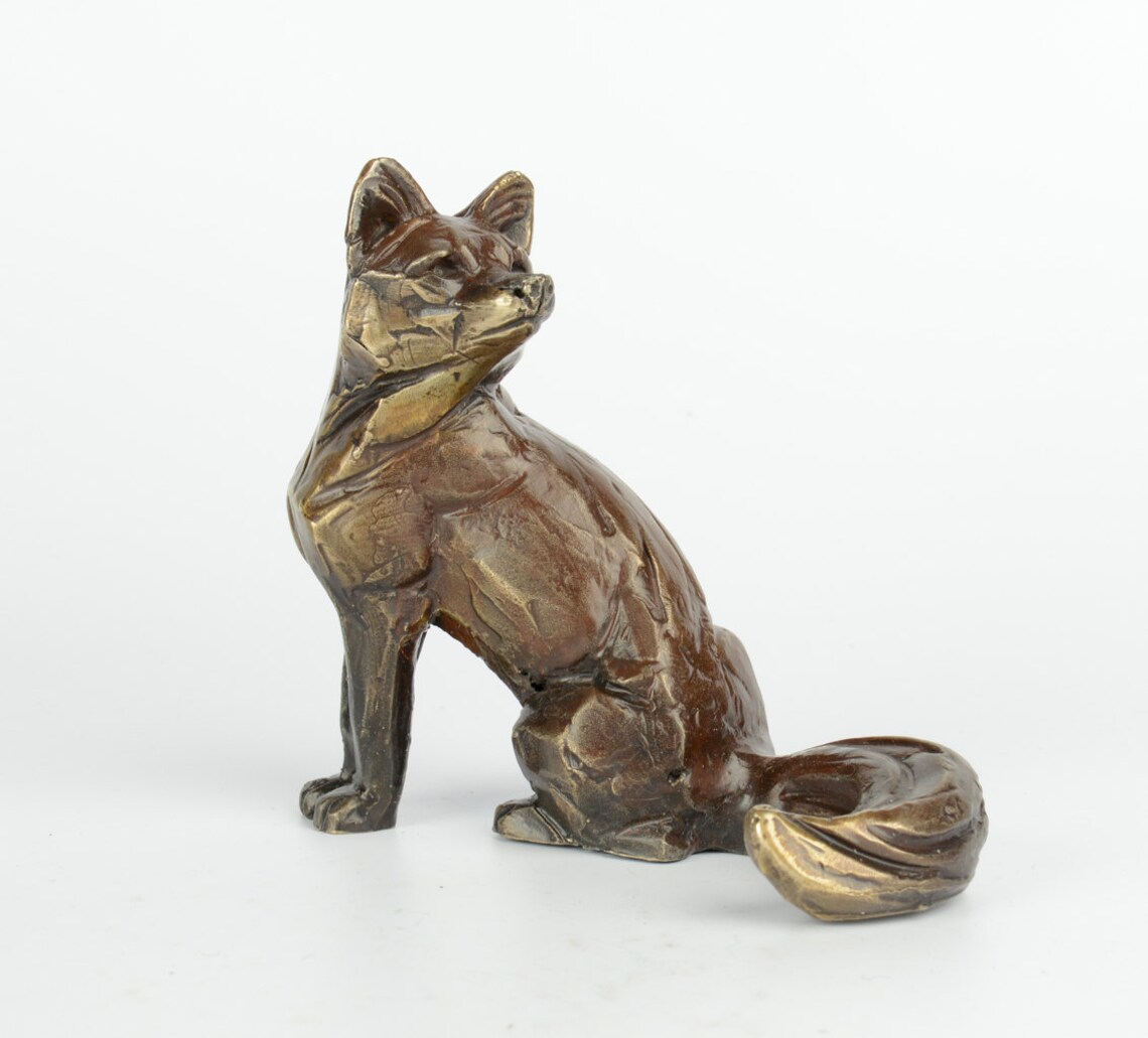 Bronze Fox Limited Edition Bronze Sculpture With Presentation Box Etsy