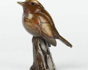 Robin-  limited edition Bronze sculpture with presentation box