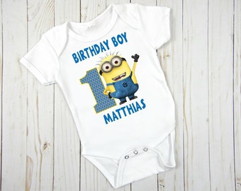 minion 1st birthday shirt