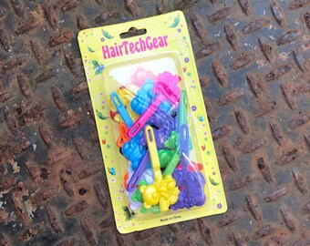 Baby Bear Slide bow Brooch Pin hair clip Jewellery Plastic display card holder