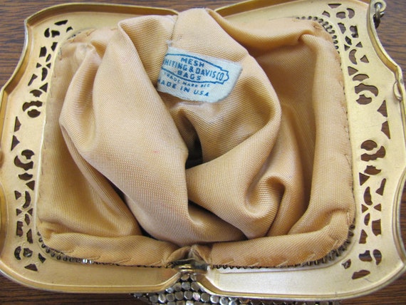 WHITING AND DAVIS, Art Deco Statement Purse, 1940… - image 8