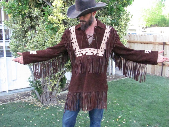 WESTERN FRINGE PULLOVER, Suede Fringe Jacket, Fri… - image 3