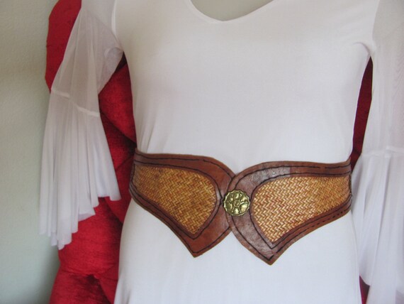VINTAGE RATTAN CUMBERBUND Vintage Wide 
