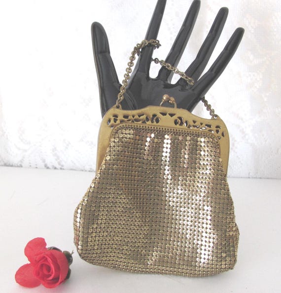 WHITING AND DAVIS, Art Deco Statement Purse, 1940… - image 3