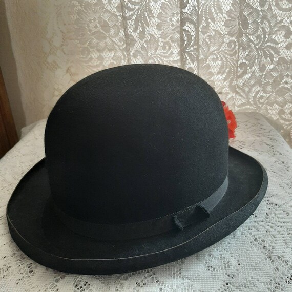 VINTAGE DERBY HAT, Irish Costume Derby, E. Clampu… - image 3