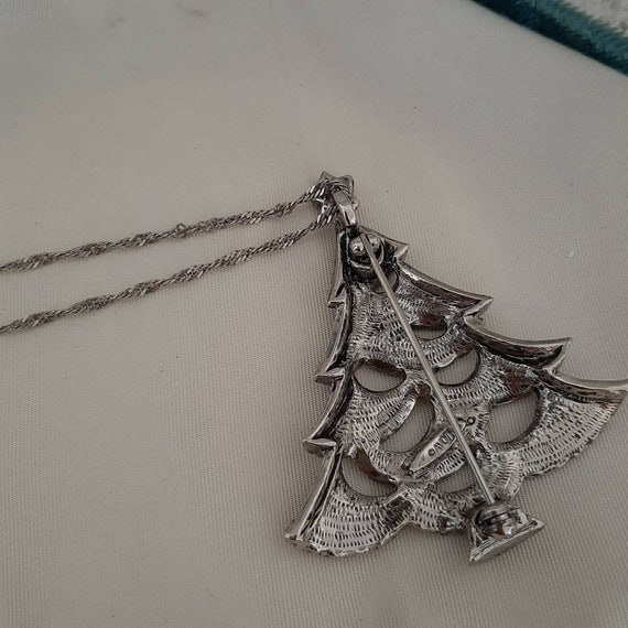 MARCASITE CHRISTMAS PENDANT, Vintage Marcasite Ch… - image 5