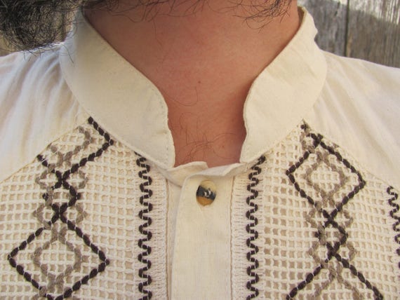 MEN'S CABANA SHIRT, Embroidered Men's Wedding Shir