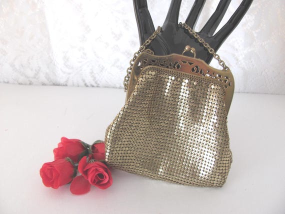 WHITING AND DAVIS, Art Deco Statement Purse, 1940… - image 6