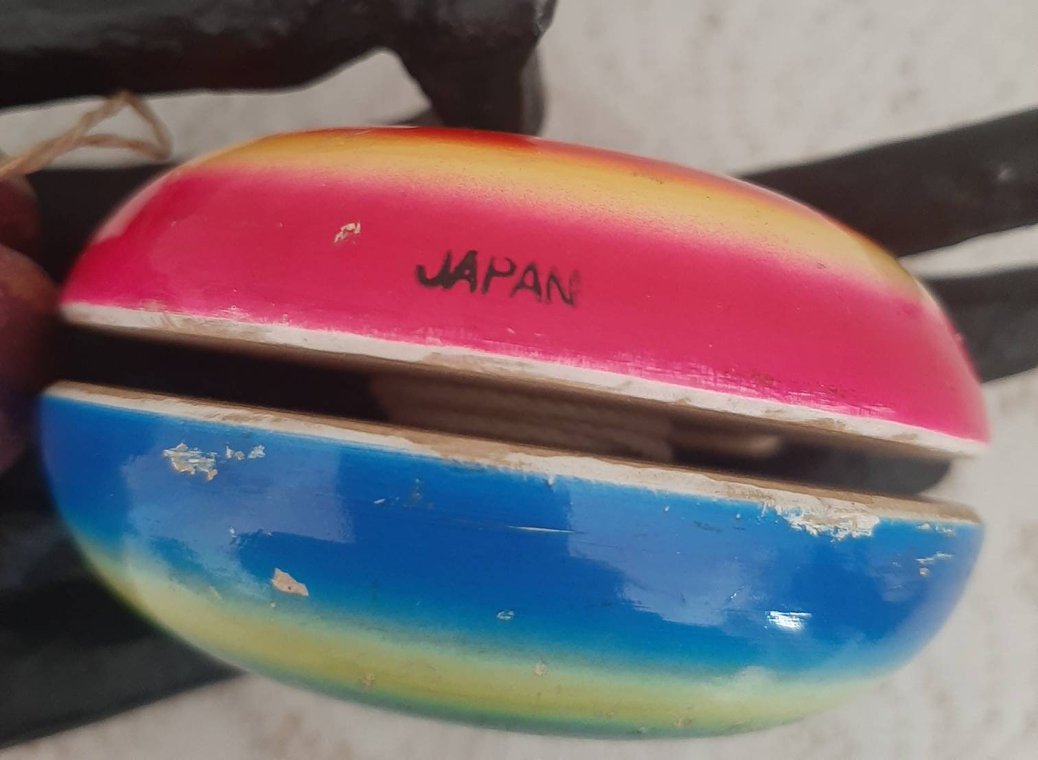 Vintage Wooden Yo-yos: 1940s-60s Goody Filipino Twirler, Made in