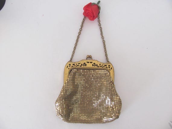 WHITING AND DAVIS, Art Deco Statement Purse, 1940… - image 4