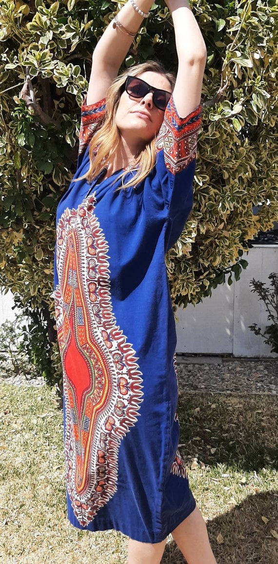 VINTAGE DASHIKI TUNIC, African Dashiki, Ethnic Clo