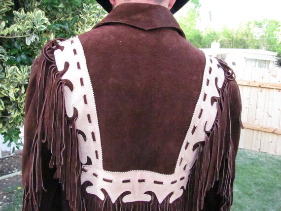 WESTERN FRINGE PULLOVER, Suede Fringe Jacket, Fri… - image 4