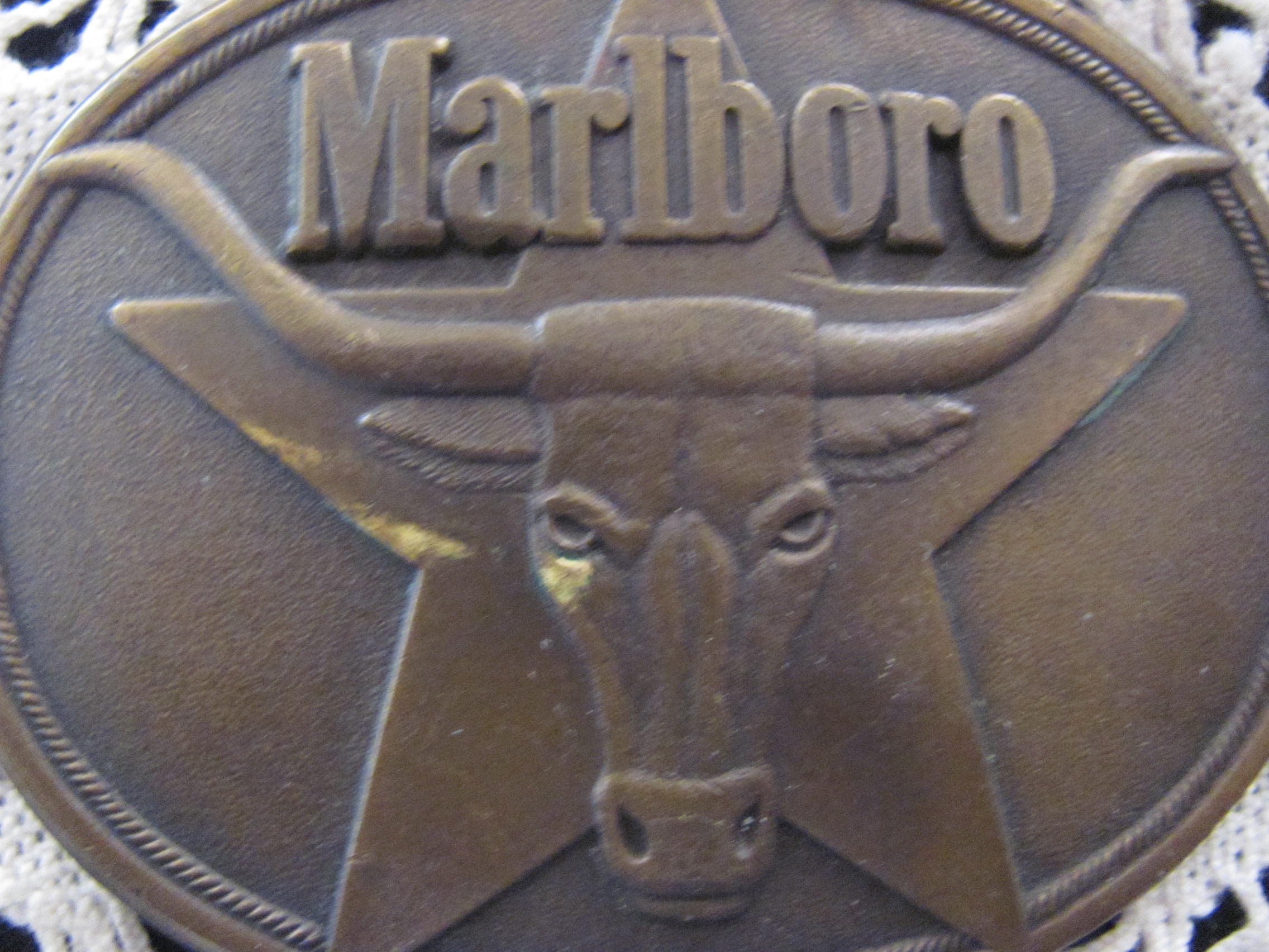 MARLBORO BELT BUCKLE Brass Marlboro Cigarette Belt Buckle Etsy