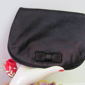 1940&#39;s FOLD OVER CLUTCH, New years Eve Accessory, Vintage Black Purse, 1940&#39;S I. Magnin and Co. Evening Bag