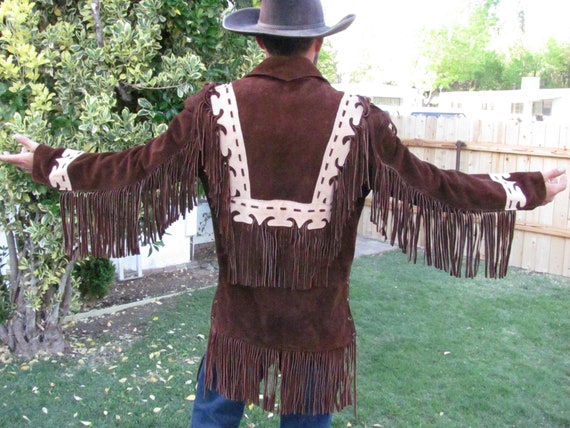 WESTERN FRINGE PULLOVER, Suede Fringe Jacket, Fri… - image 2