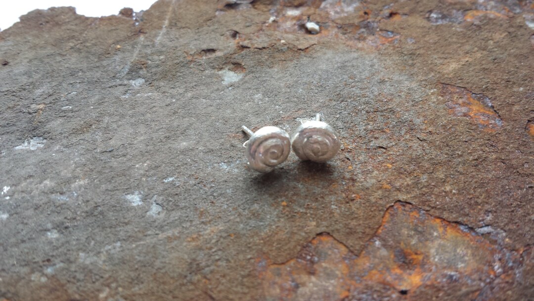 Pendientes Infantiles De Caracol En Plata De Ley 925 | Incluye Estuche De Joyería | Regalo Perfecto Para Niñas