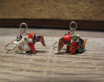 Origami elephants washi paper