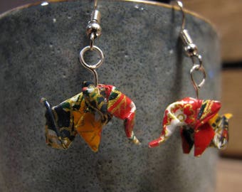 Origami elephants washi paper