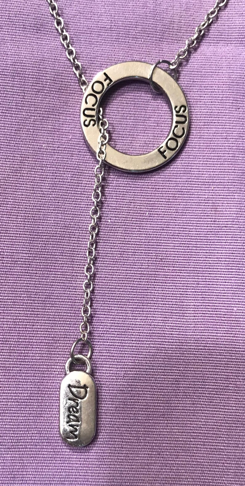 Silver Colored Y Style 20/'5 Dream Lariat Necklace