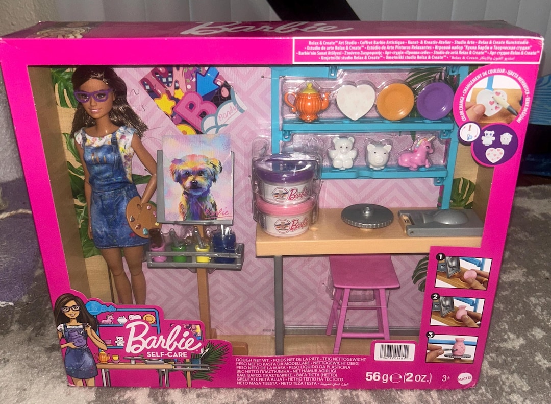 Estudio de arte Barbie Relax Create de Mattel (NUEVO) México