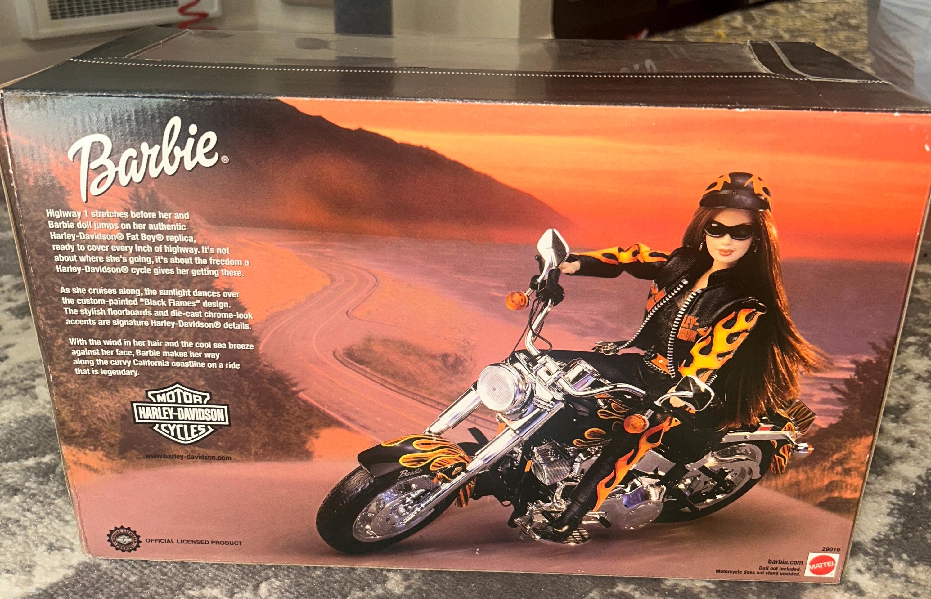 Barbie Harley-davidson Fat Boy Replica Motorcycle (2000) Mattel