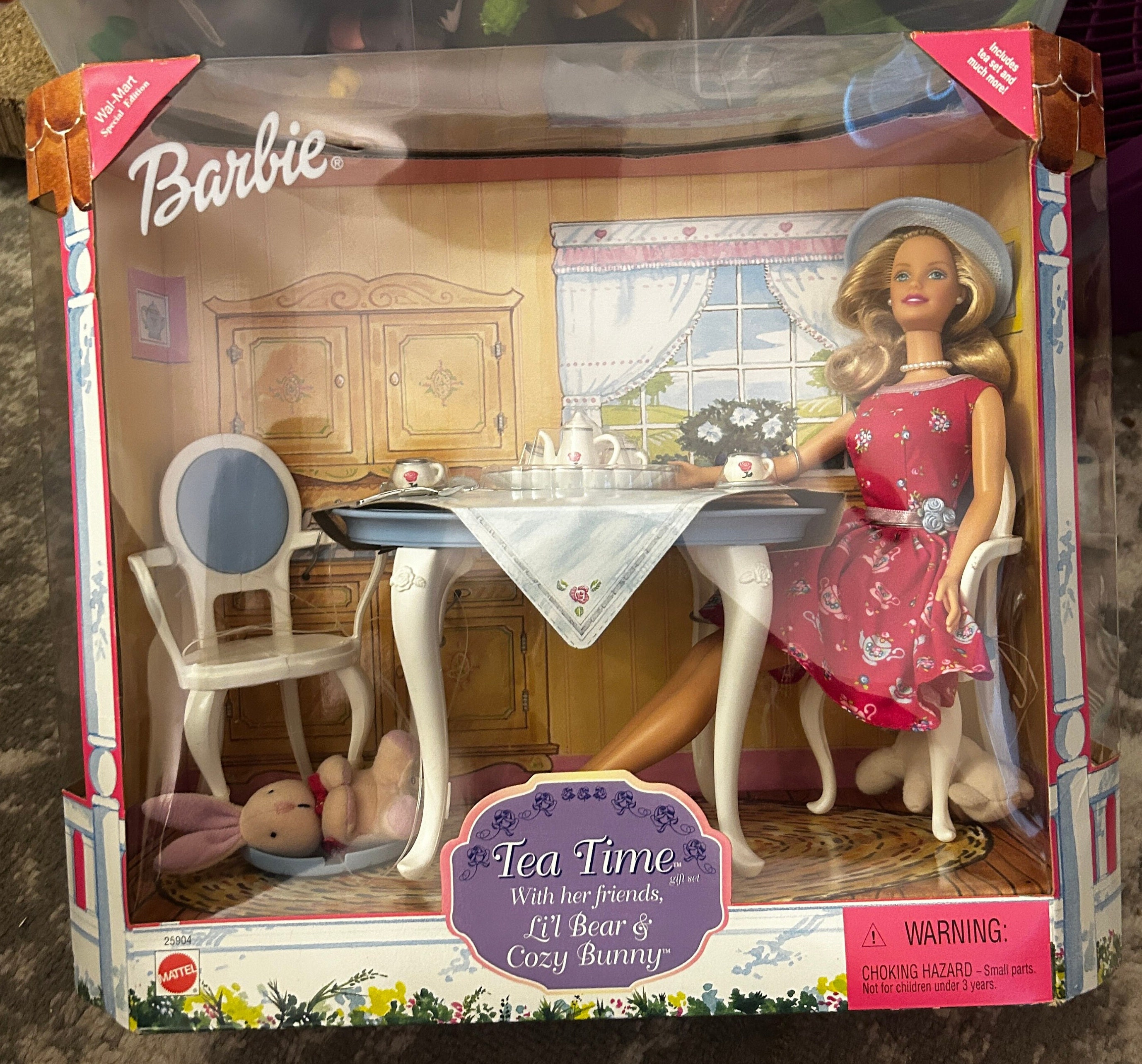 Barbie Teatime With Her Friends Doll Playset Etsy