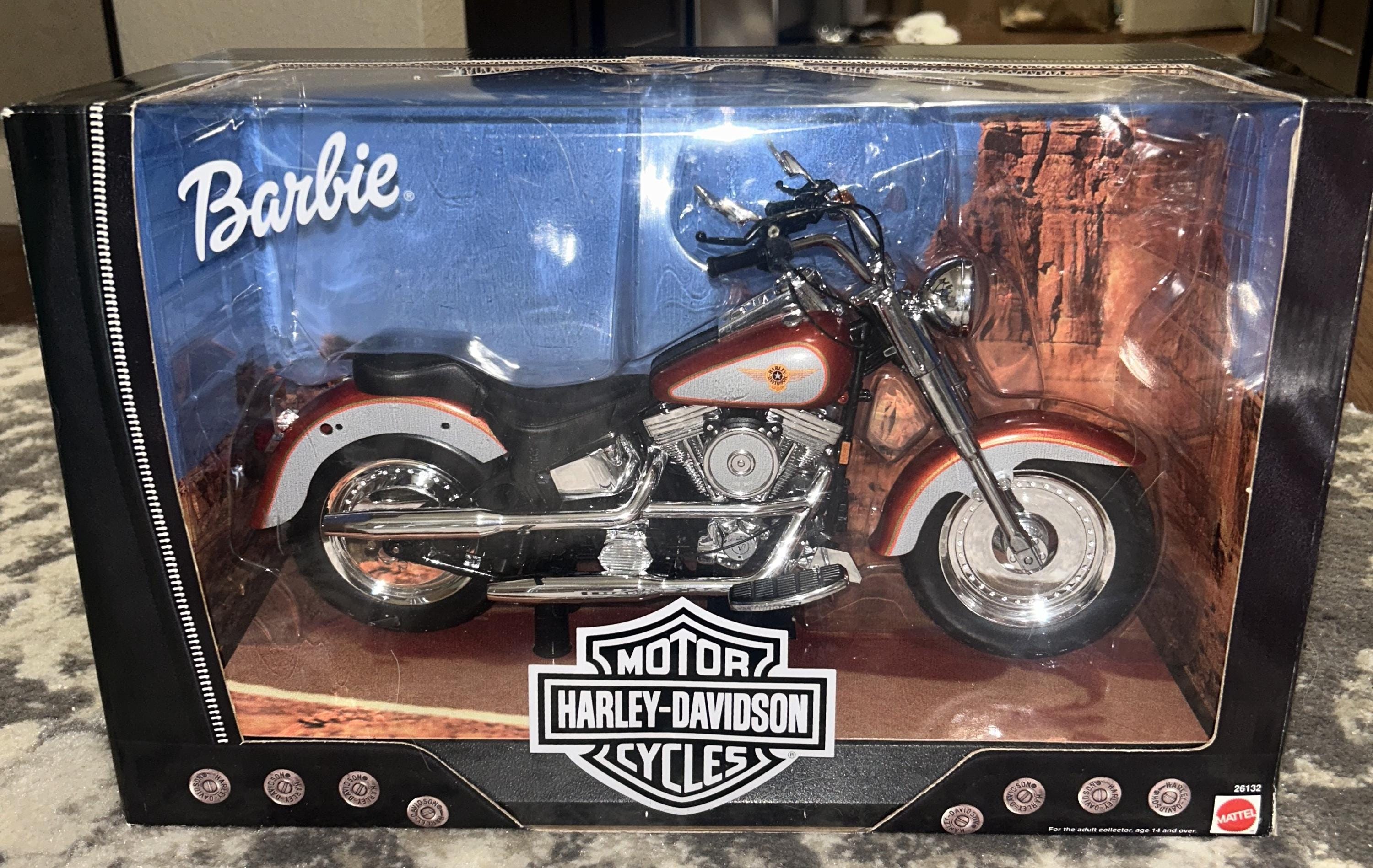 Barbie Harley Davidson Fat Boy Motorcycle 1999 Mattel (NEW) - Etsy