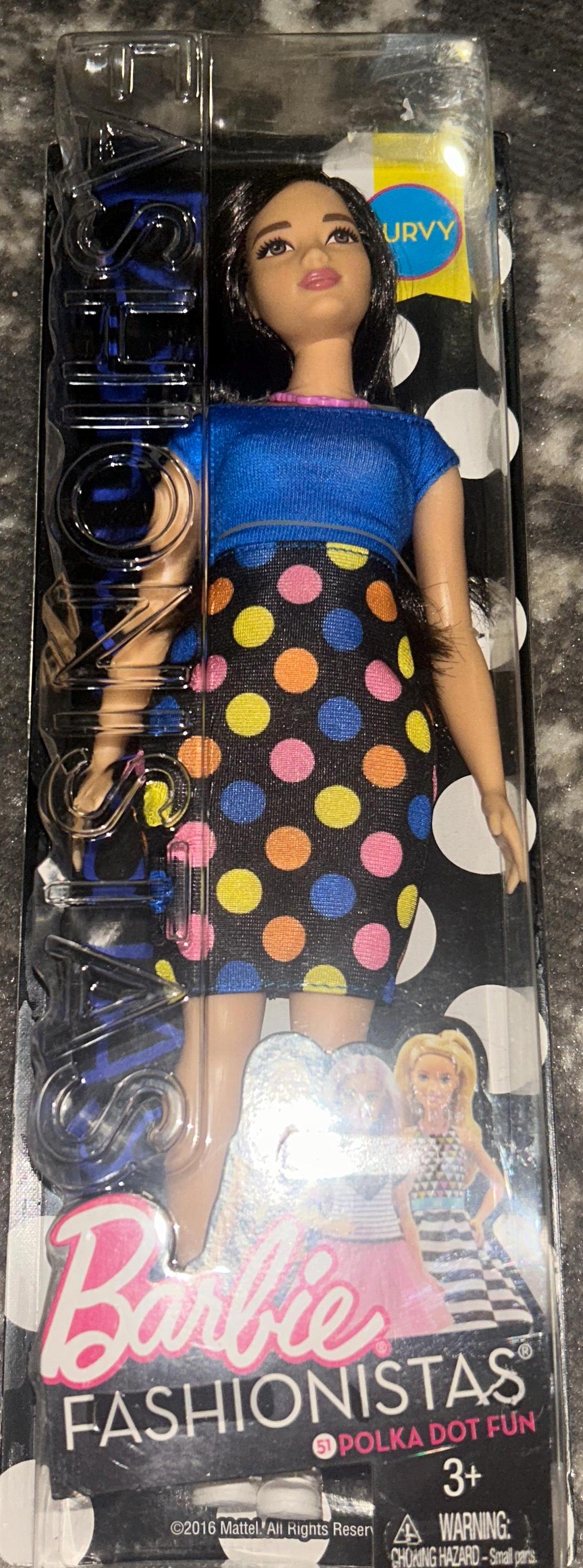 green emerald velvet dress Amazon.com: Barbie Fashionistas Doll 13 Dolled Up Dots