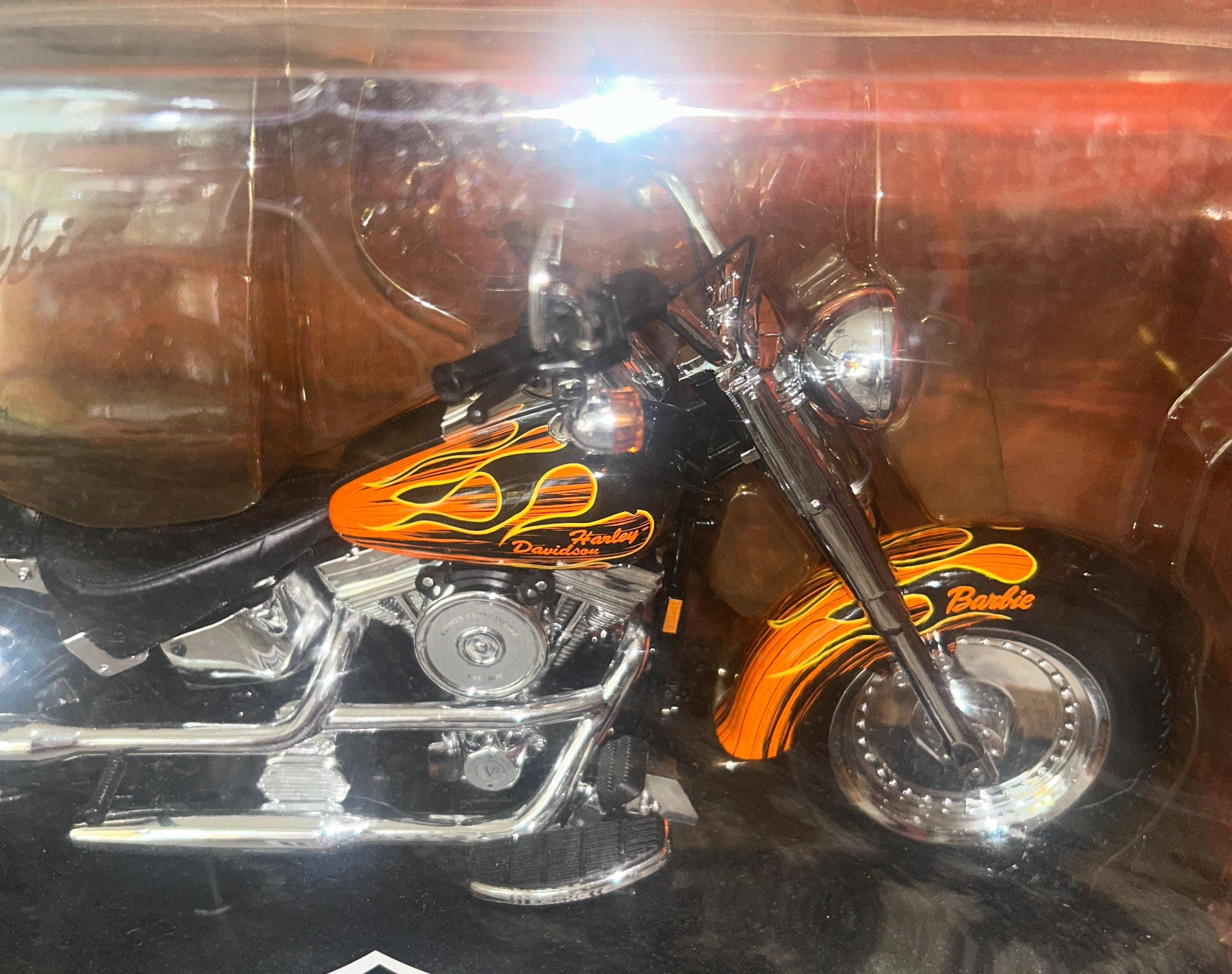 Barbie Harley-davidson Fat Boy Replica Motorcycle (2000) Mattel