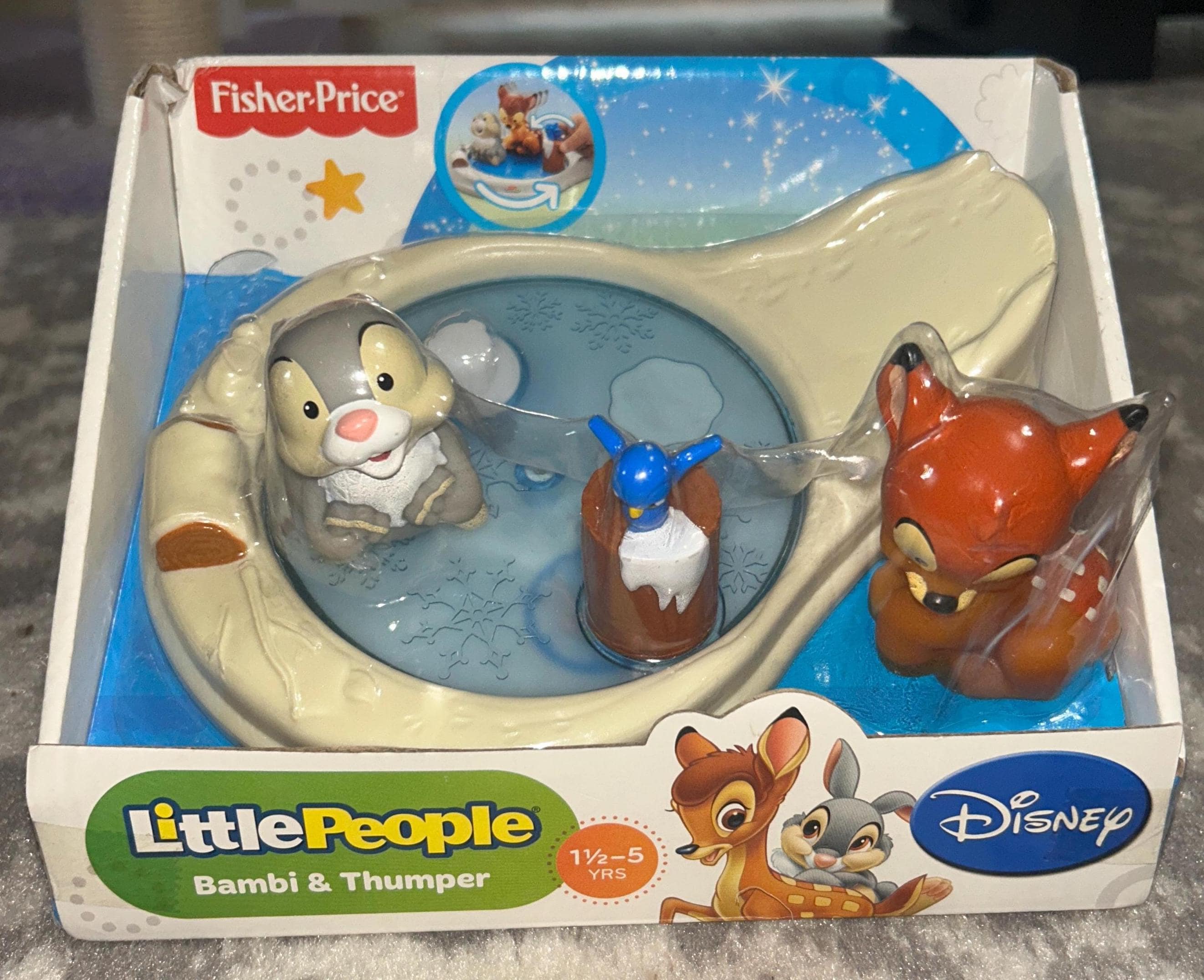 フィッシャープライス リトルピープル ディズニー バンビ＆サンパー