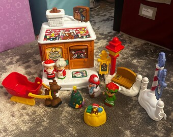 Fisher price Little People Christmas Village Toy Set Post Office Toy Shop Bakery Christmas Tree Sleigh Collectible 240904 WH 1202 Etsy Australia