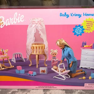 Mattel Barbie Baby Krissy Home Nursery Set (Vintage) 1999 (NEW)