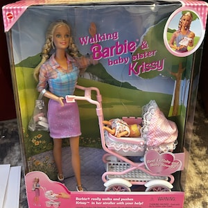 Walking Barbie and Krissy Vintage Doll Set