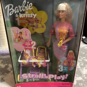 Mattel Barbie and Krissy Stroll &#39;N Play Fun Doll Set (NEW)