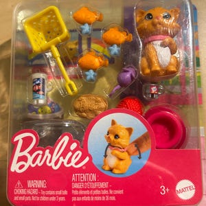 Barbie Pet Orange och Vit Kattunge