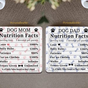 Personalized Dog Coaster Set Custom Dog Coasters Gift Set for Dog Lovers  Dog Lovers Coasters Gifts for Dog Mom Gifts for Dog Dad Gift Set