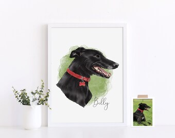 Watercolour style portrait - watercolour illustration - custom watercolour - Watercolour - Watercolour painting - Digital Watercolour -