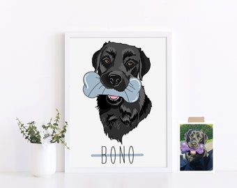 Cartoon portrait drawing from photo - digital cartoon - illustrated portrait - custom cartoon - drawn as cartoon - cartoon pet - cartoon