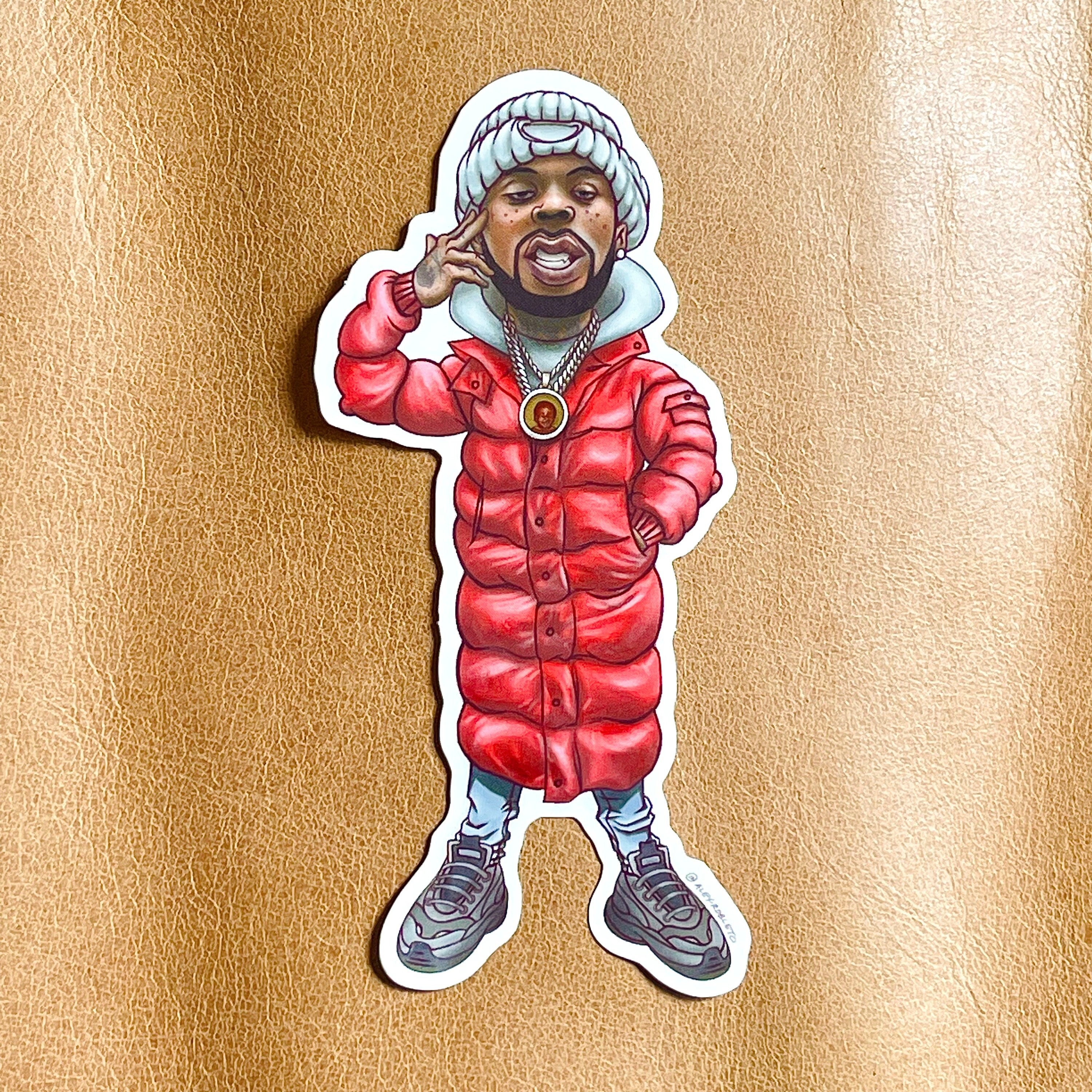 Westside Gunn Flygod Caricature Sticker Griselda Sticker 