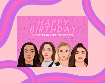 Little Mix Perri Jessie Jade Leigh-Anne Birthday Card A5 Personalised own words