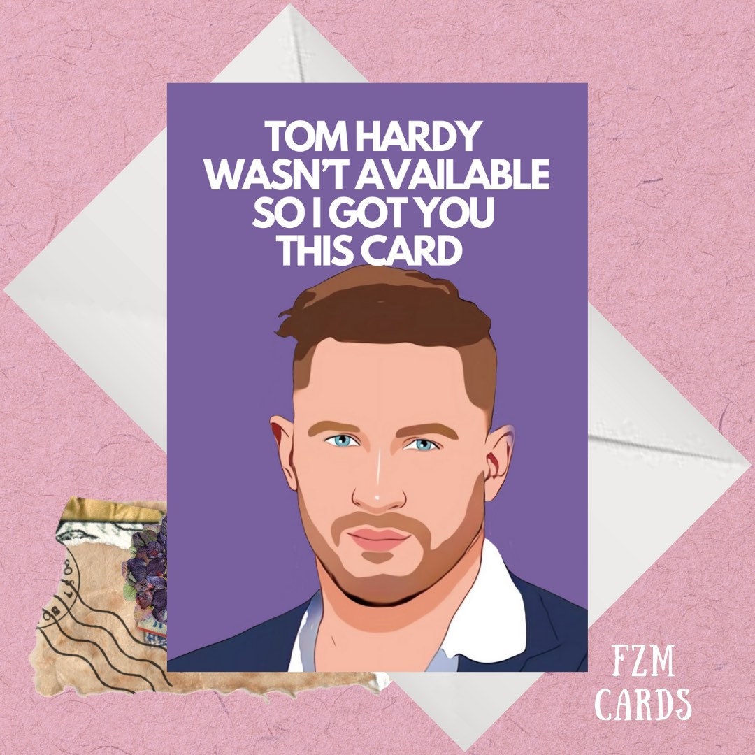 Card Large A5 Christmas Design 1 TOM HARDY Personalised Birthday 