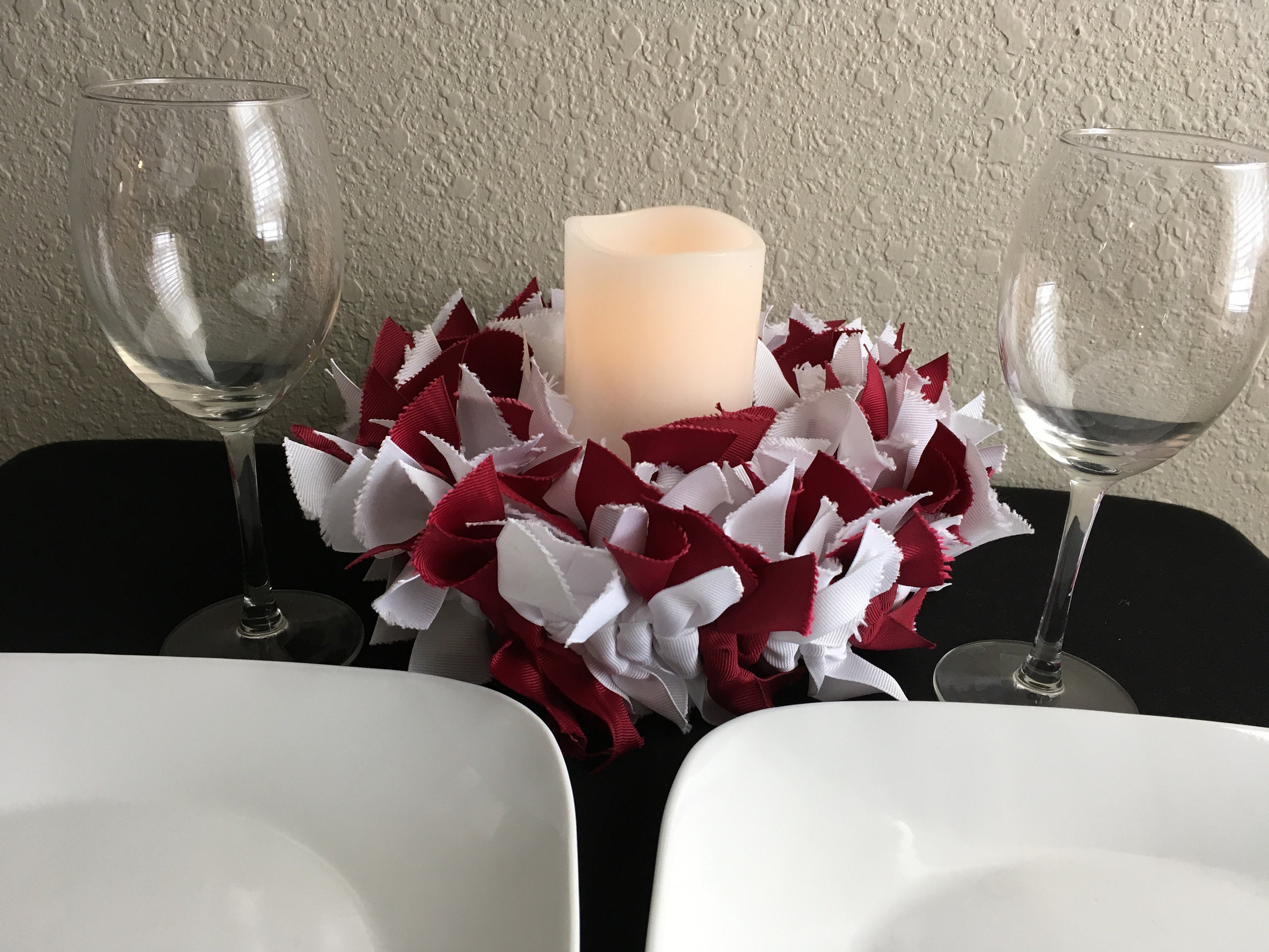 Ribbon Centerpiece for Table Romantic dinner decor Etsy 日本