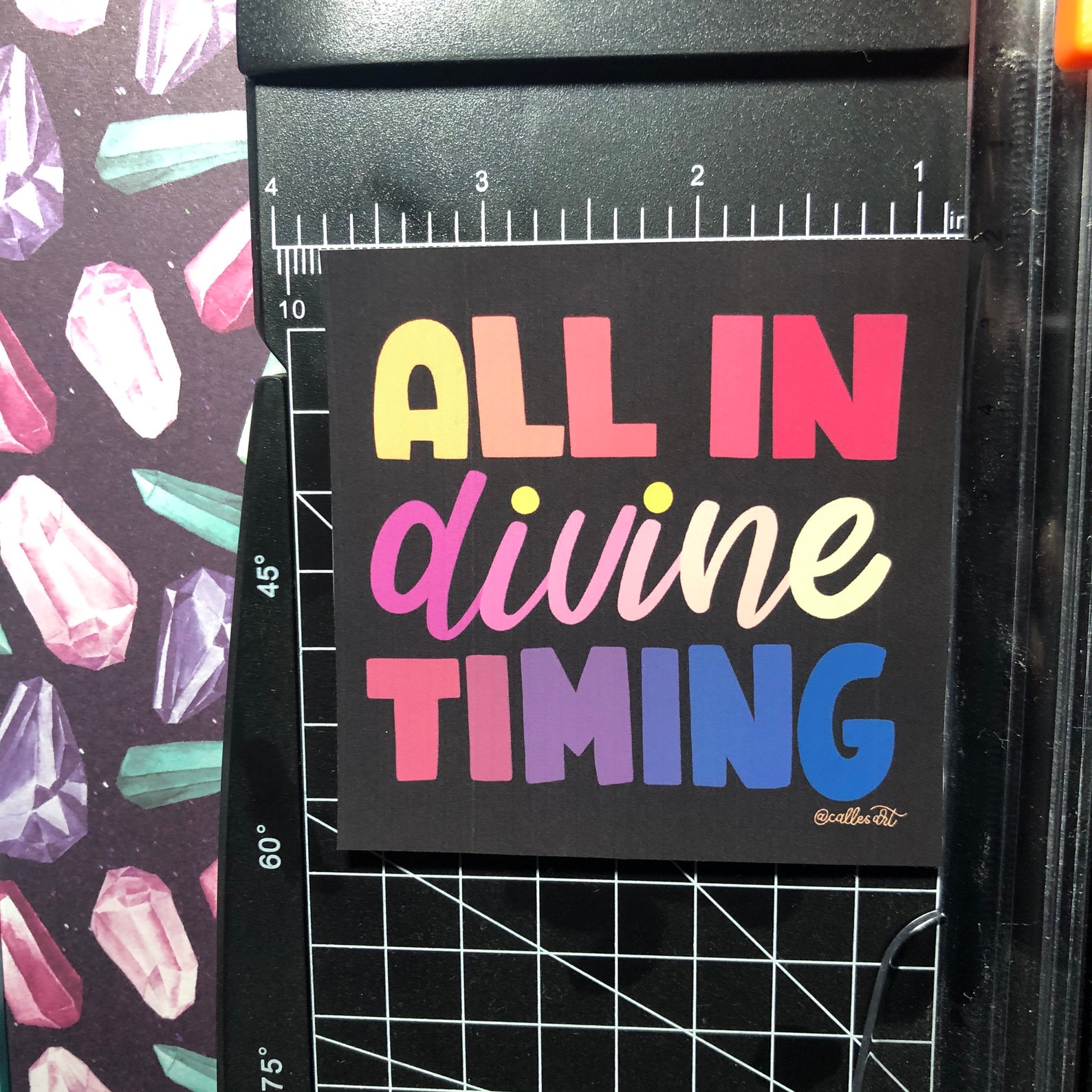 All in Divine Timing Sticker Etsy