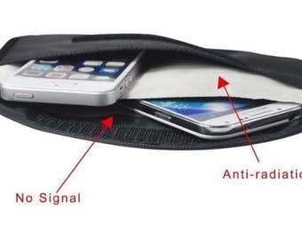 Radio-Frequency Identification blocking cell phone pouch for guarding your privacy! Stop remote cell phone spying, ID theft, rfid hacking...