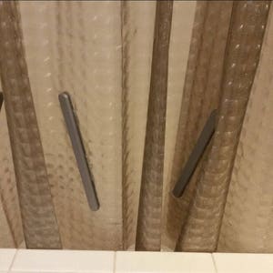 Shower Curtain Weights Stabilizer prevent shower curtain or liner cling perfect for borderless / frameless / barrier free showers image 8