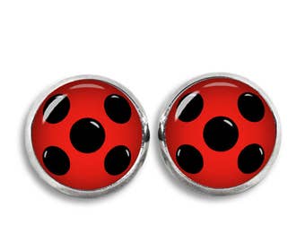 Ladybug Charm Ladybug Earrings Ladybird Design Bug Earrings Ladybird Earrings Silver Bug Earrings Ladybird Jewellery Ladybug Jewellery