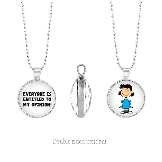 Lucy Van Pelt Double Sided Halskette Lucy Van Pelt Zitat Zwei Etsy