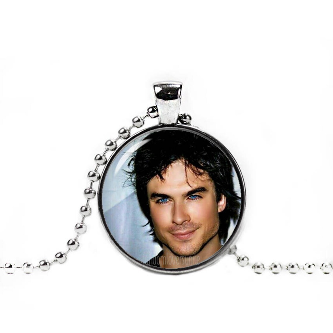 Ian Somerhalder Necklace Damon Salvatore Pendant Vampire Etsy